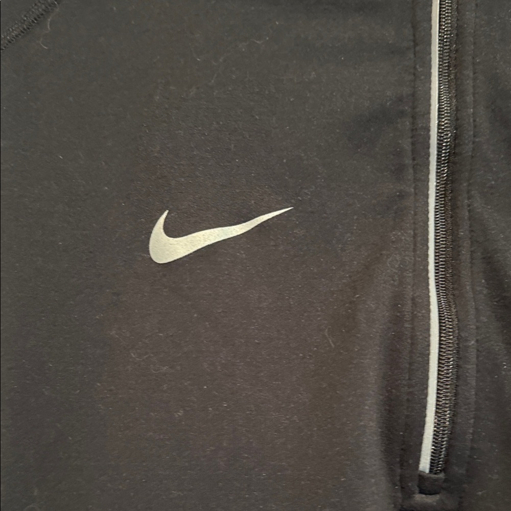 Nike Black Dri-FIT Half-Zip Pullover with Cornell Logo - Picture 3 of 5